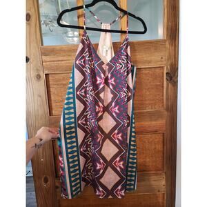 Gianni Bini Racerback Geometric Dress Size M